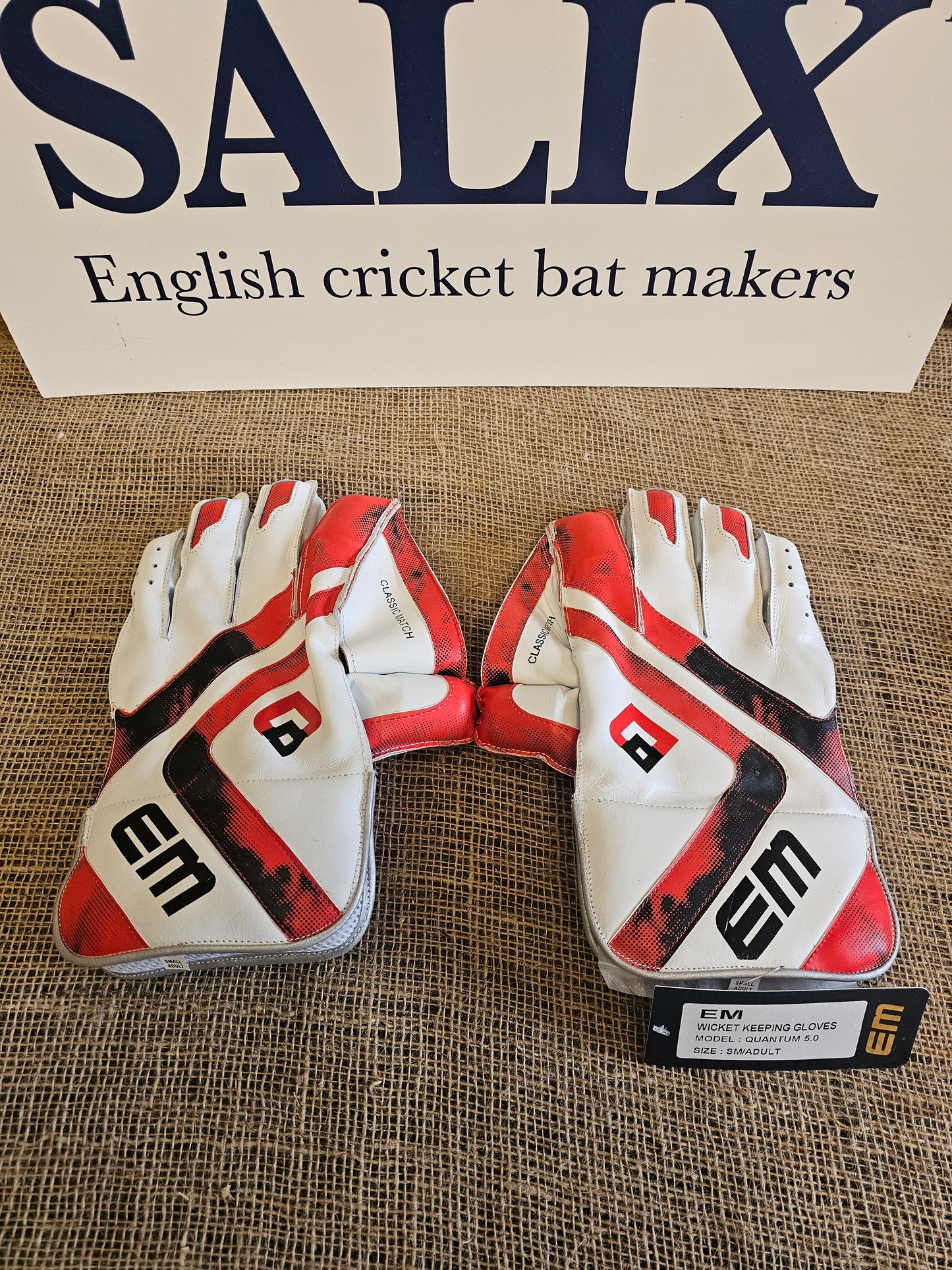 EM Quantum 5.0 Wicket Keeping Gloves Adult