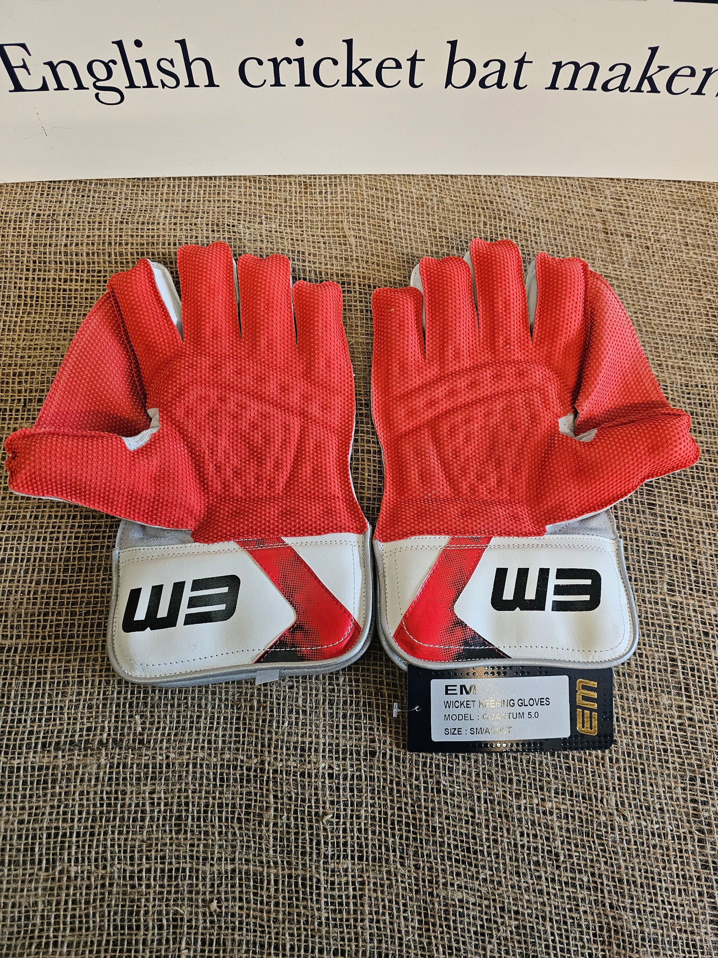 EM Quantum 5.0 Wicket Keeping Gloves Adult