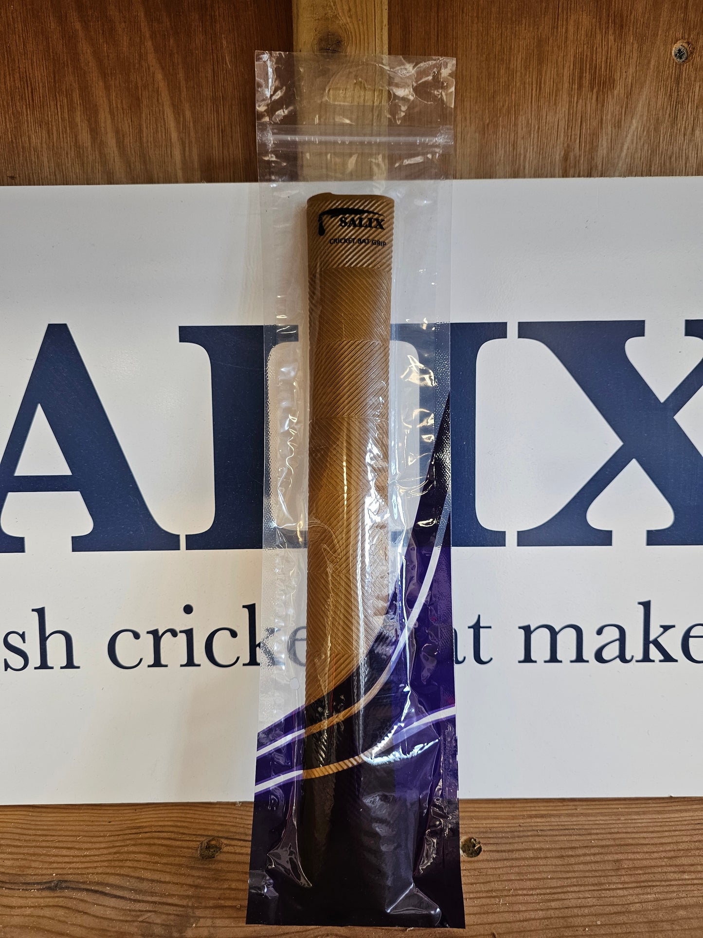 Tan Chevron Cricket Bat Grip