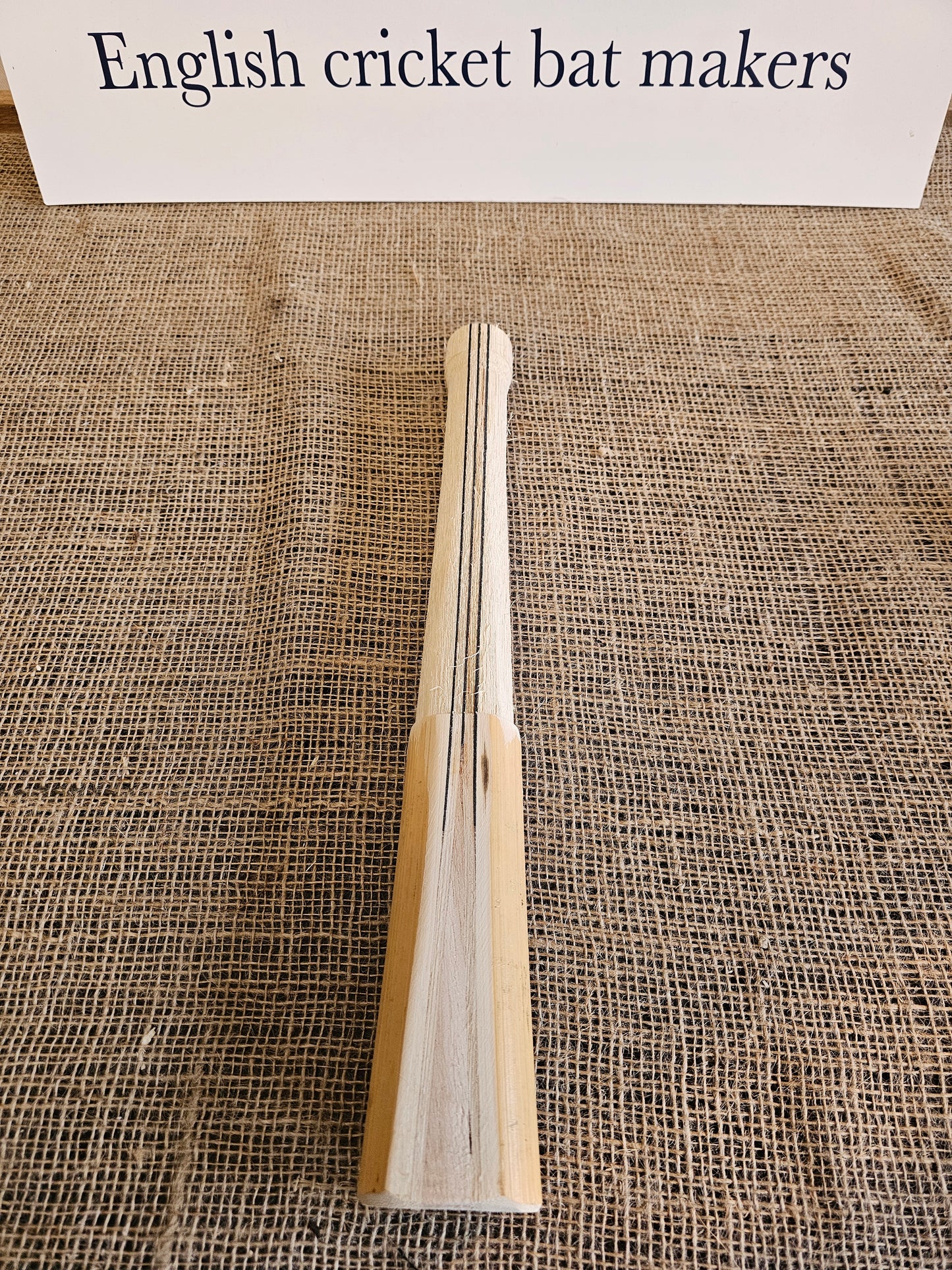 6 Piece Unspliced, 3 Rubber Inserts Salix Cricket Bat Handle